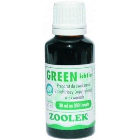 Zoolek Green ichtio 250ml zieleń preparat leczniczy